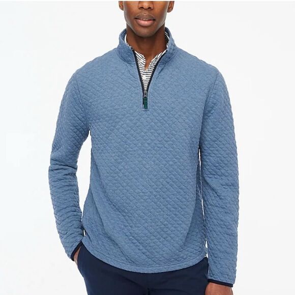 J Crew Quilted Half-Zip - Picture 1 of 10